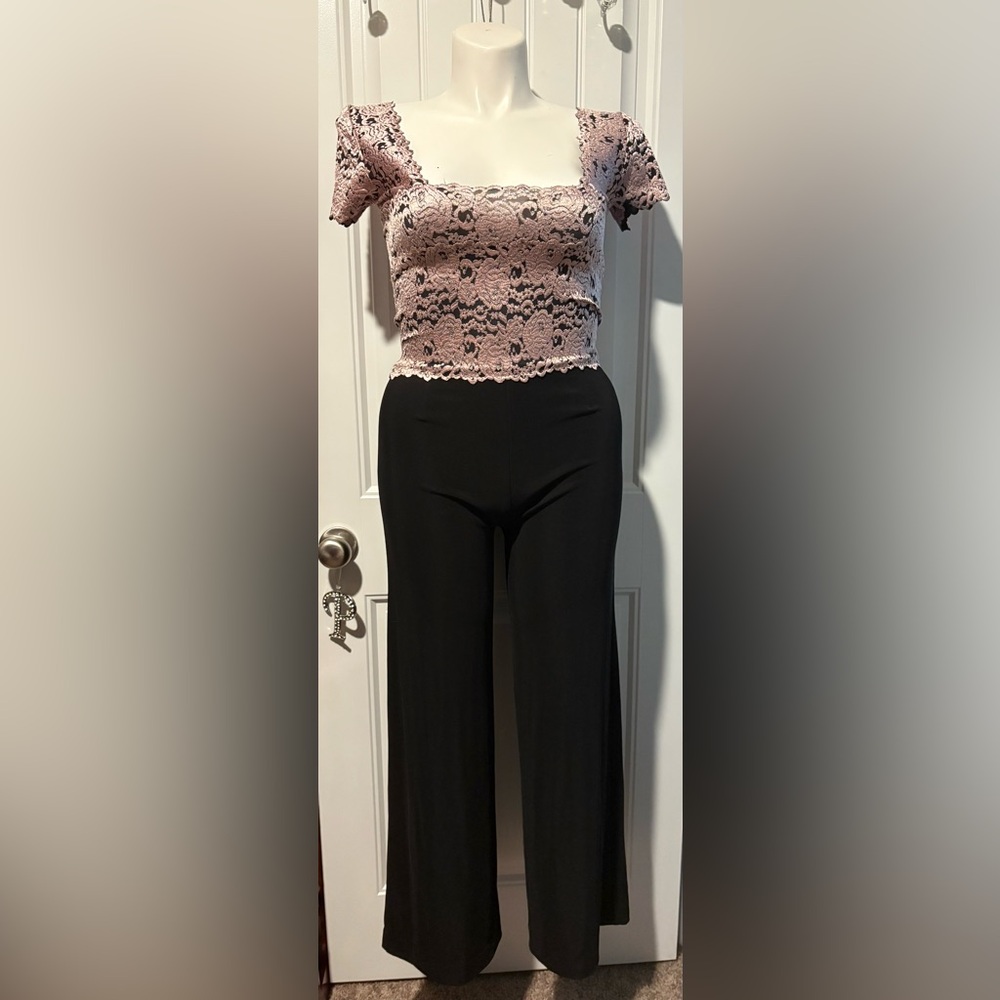 Casadei Black Wide Leg Jumpsuit